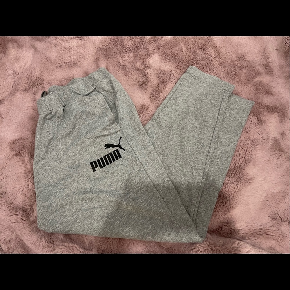 Mens Puma Sweatpants Grey XXL